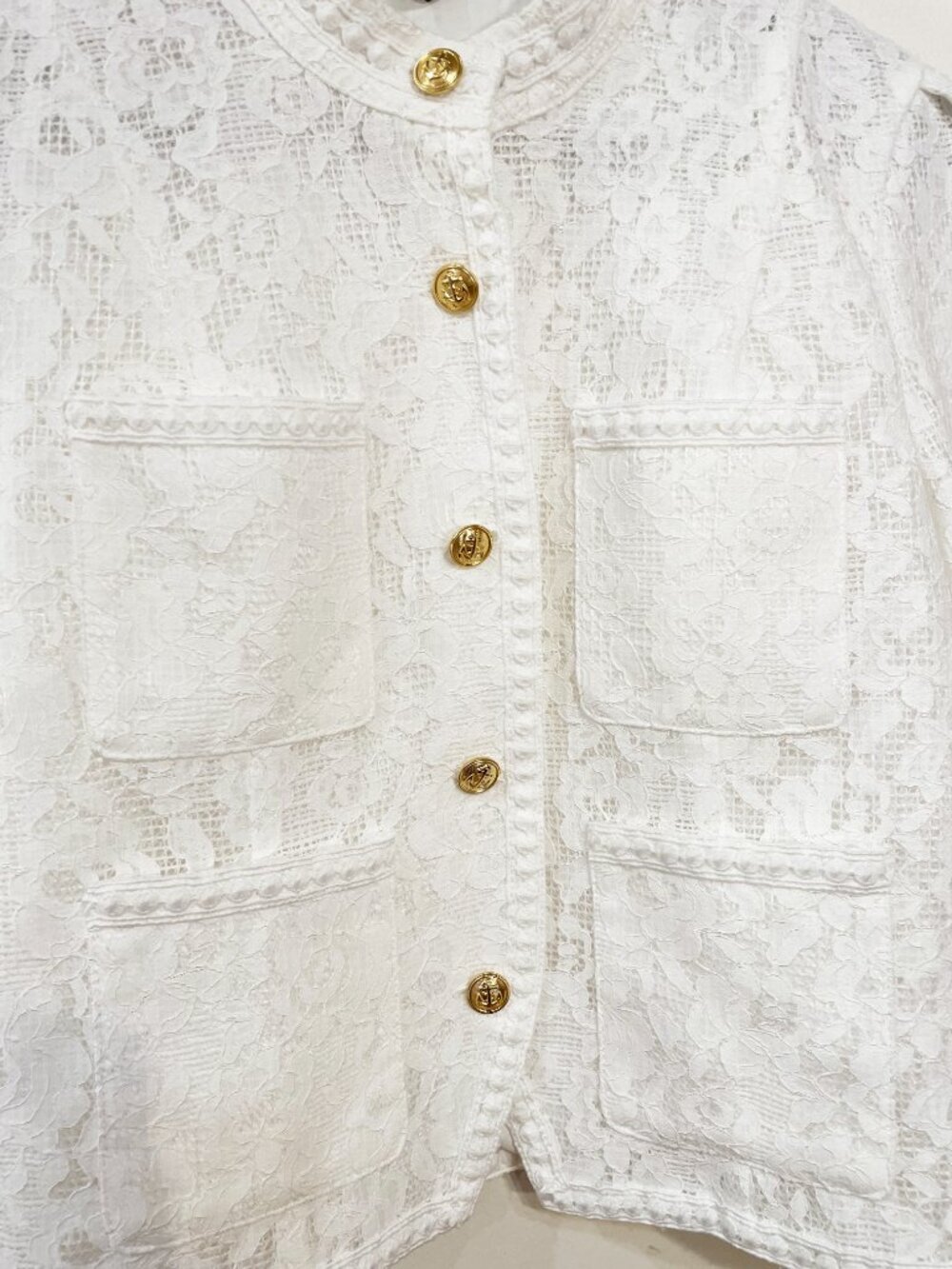 New Aqua Lace Lady Jacket White Small $118 - Picture 3 of 7